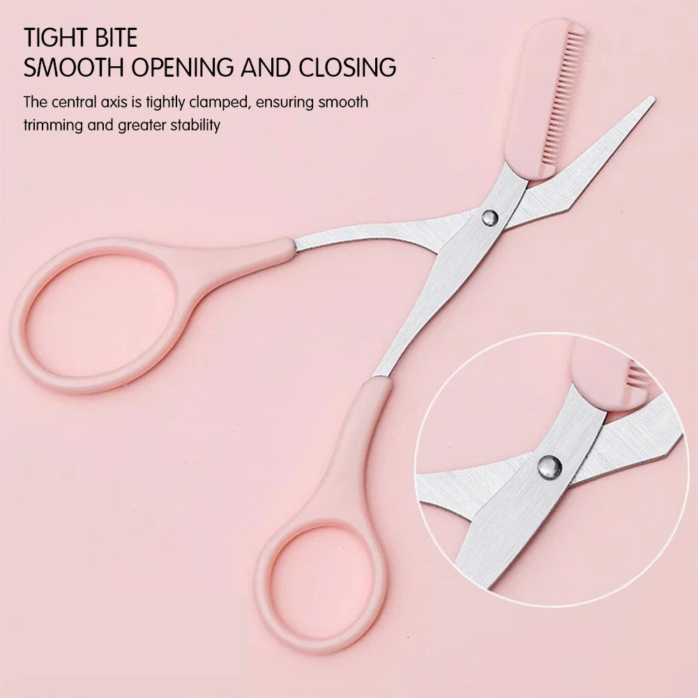 Newest Eyebrow Trimming Knife Eyebrow Face Razor For Women Professional Eyebrow Scissors Comb Brow Trimmer Scraper Accessories