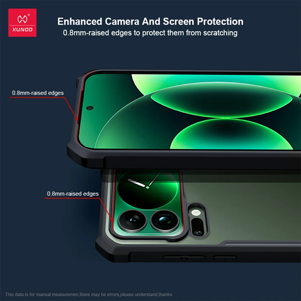 Xundd Etui na Xiaomi 17, Etui na Xiaomi 17 Pro, Etui na Xiaomi 17 Pro Max, Przezroczyste Obudowy na Telefon, Odporne na Wstrząsy, Ochronne Etui z Bumperem — zdjęcie produktu 3
