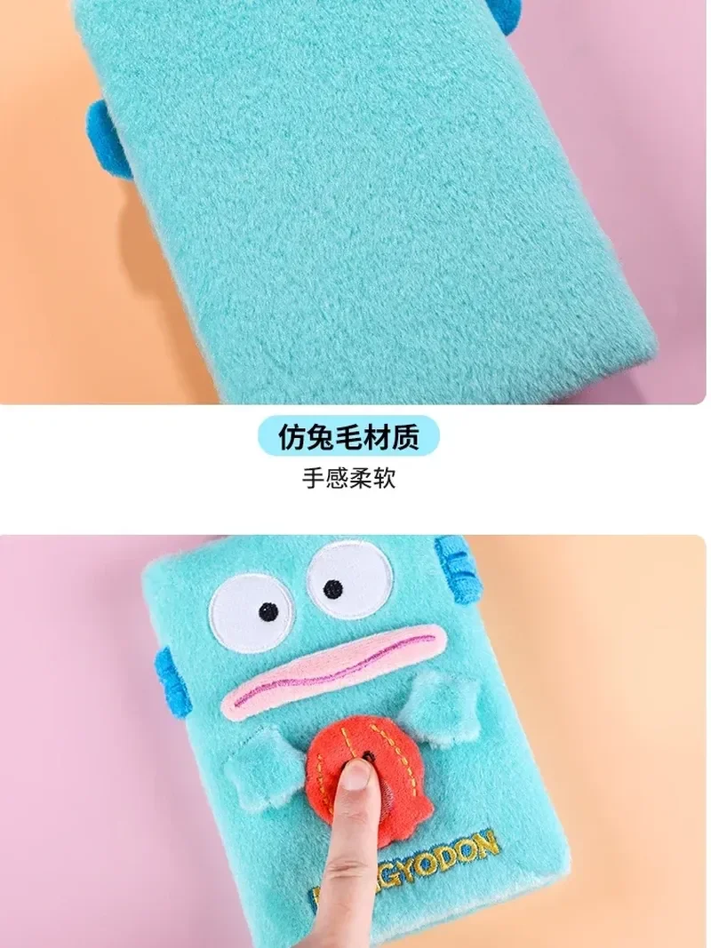 Sanrio Hangyodon peluche Notebook studente Cartoon B6 Notebook Kawaii brutto pesce Hangyodon peluche Notebook Planner cancelleria per studenti