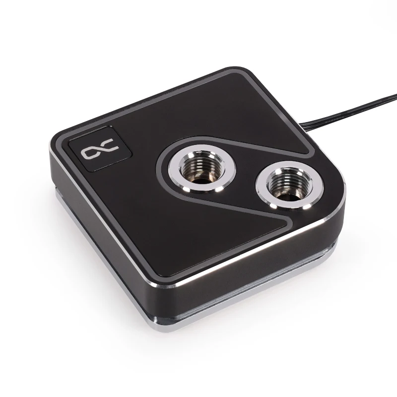 Imagem -01 - Alphecool-cpu Water Block Serve Core 5v Aurora Amd Am4am5 Processador Intel 1700 Cooler Niquelado Preto Prata