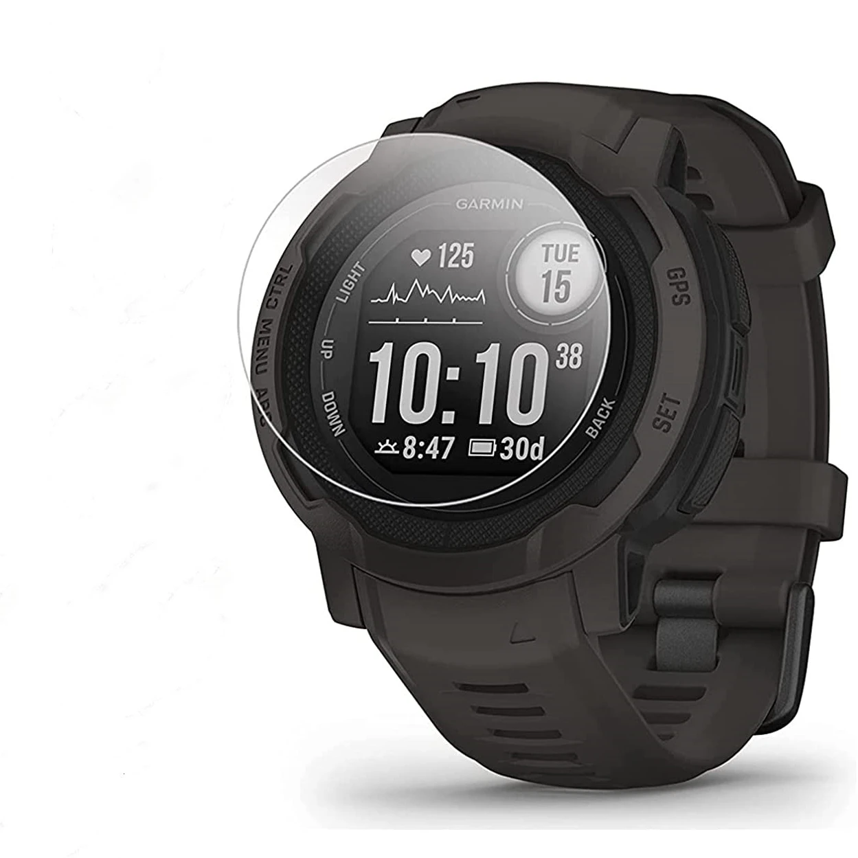 2 шт. пленки из закаленного стекла для Garmin Instinct 2 2S Fenix 7 7S 7X, защитная пленка для экрана умных часов, защитная стеклянная пленка