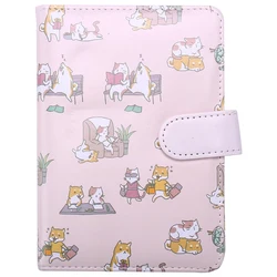 Cute Cartoon Printed Notebook Kawaii Animal PU Cover Nopated Traveler Journey Diary School Office Supply