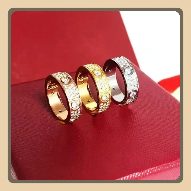 

Ring designer ring Classic for Rings Cluster Rings Women diamonds Designer Jewelry love White Cross Stud Flower Wedding Rings