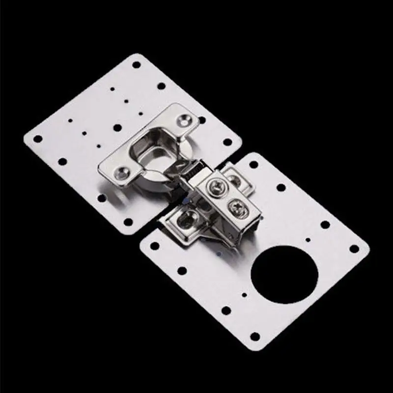 

652F 4 Pcs Stainless Steel Repair Hinge Cabinet Repair Bracket Used Inside&Outside