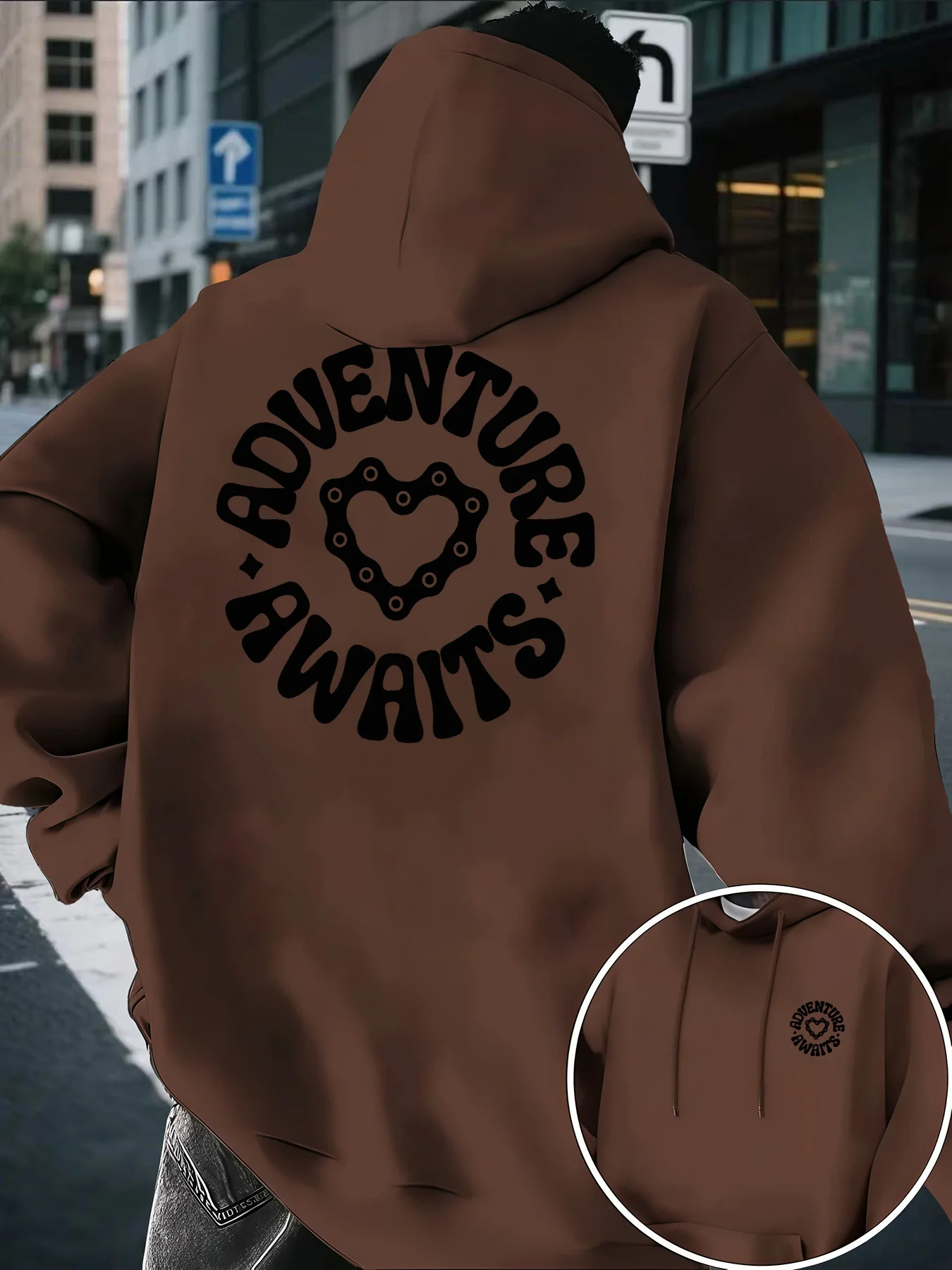 New Autumn/winter Men's Hooded Sweatshirt Casual Comfortable Versatile Practical CreativePrintsMadeSelected Skin-friendly Fabric