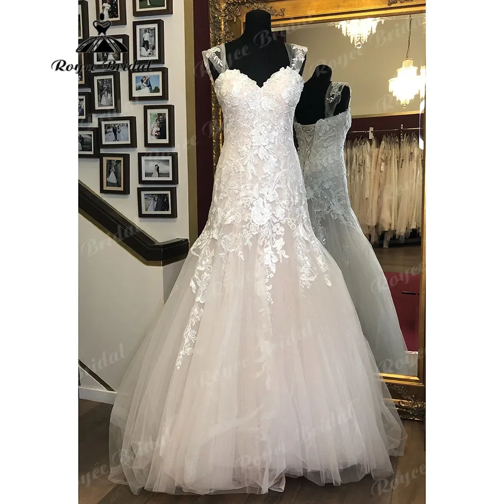 

Luxury Lace Appliques Sweetheart Neckline Mermaid/Trumpet Wedding Dress for Women Wedding Gowns robe mariage femme Bridal Gowns