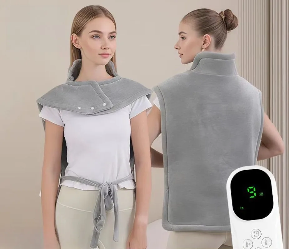 Electric Heating Shawl Intelligent Constant Temperature Thermal Wrap Neck Shoulder Back Warmer Portable Heated Shawl