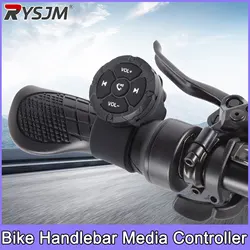 5 Key Button Wireless Remote Controller Helmet Earphone Motorcycle Handlebar Car Steering Wheel Control Media