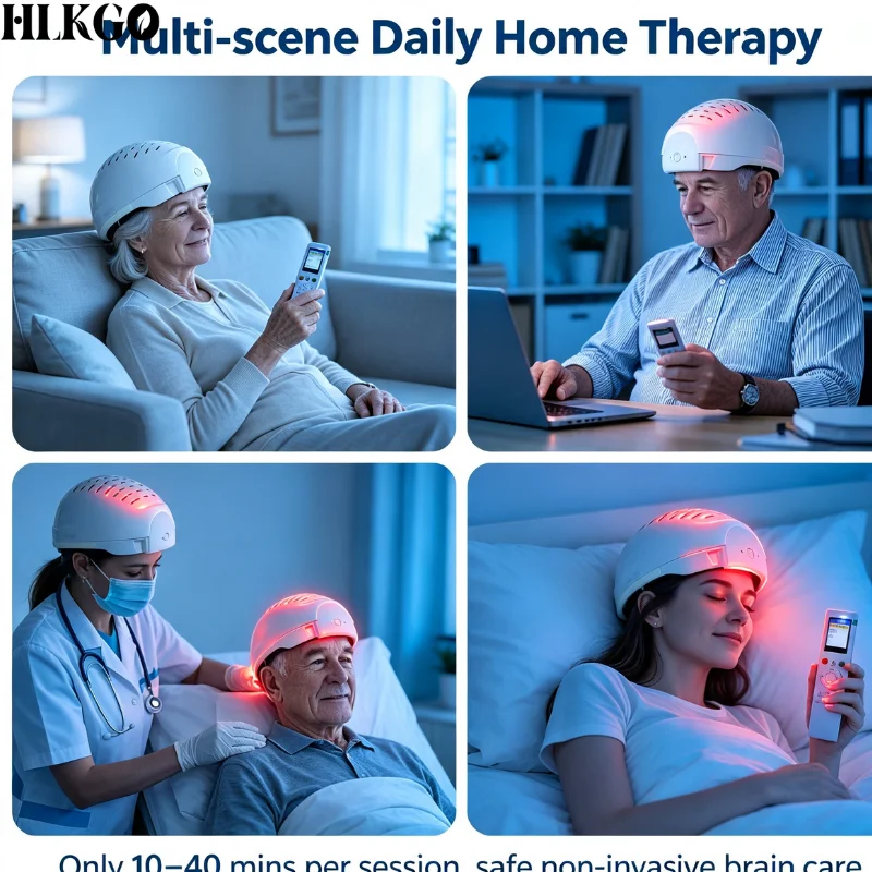 Portable 1070nm Near Infrared Helmet 436 Diodes for Brain Health & Cognitive Care