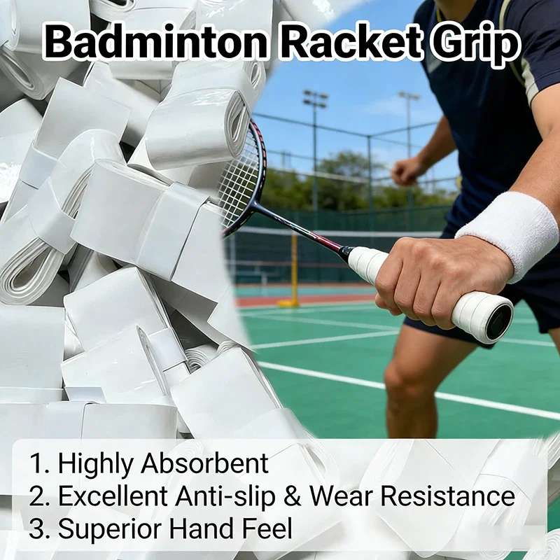 6piece Set Anti-Slip Badminton Grip Straps Shock-Absorbing Tennis Racket Sports Grip Pads for Enhanced Performance