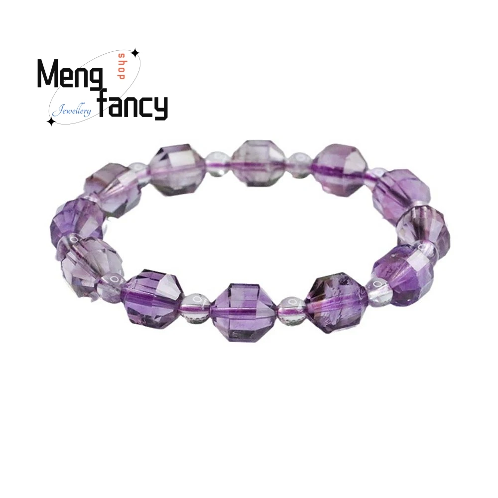 Natural Amethyst Bracelet Colour Fine High-grade Exquisite Fashion Jewelry Best Selling Treasure Gift for Girlfriend Handicraft