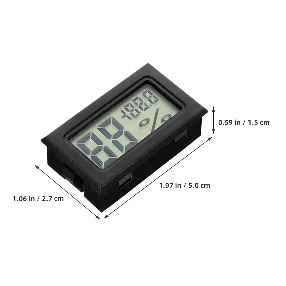 4 Pcs Hygrometer Lcd Temperature Humidity Mini Hydrometer Digital Display Abs Recorder Reptile Thermostat