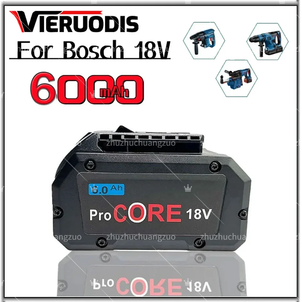 

For Bosch 18V 6.0AH 8.0AH 10.0AH Professional Cordless Tool BAT609 BAT618 GBA18V80 21700 Battery ProCORE Replacement Battery