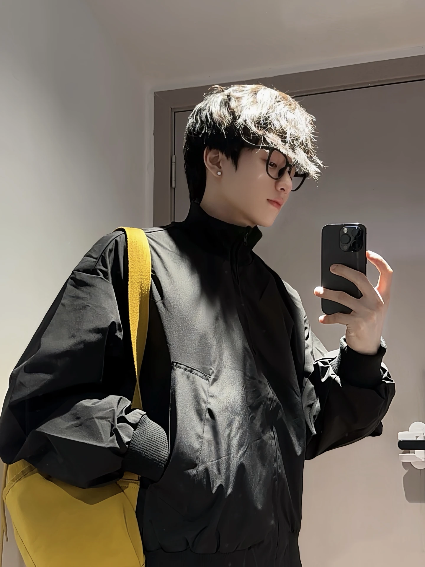 

Men's Bomber Flight Jaet ort Sle Tee-Proof Baseball Coat Autumn Faionable Loose Fit Zipper Closure American Sle