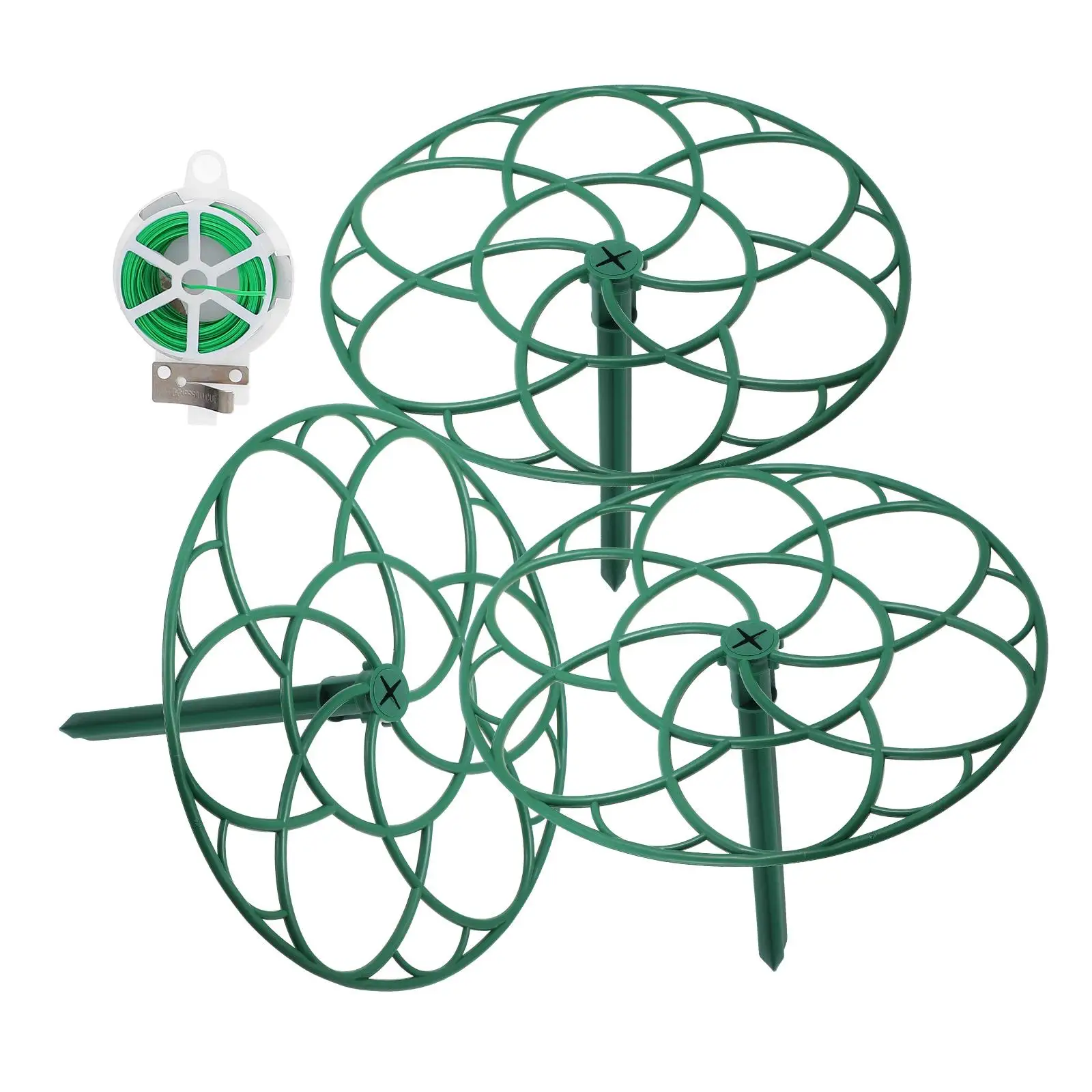 

Flower Stand Support Multi-layer Plant Stakes Outdoor Trellis Climbing Peony Cages Tomato Plants Grow Through Stakes Garden