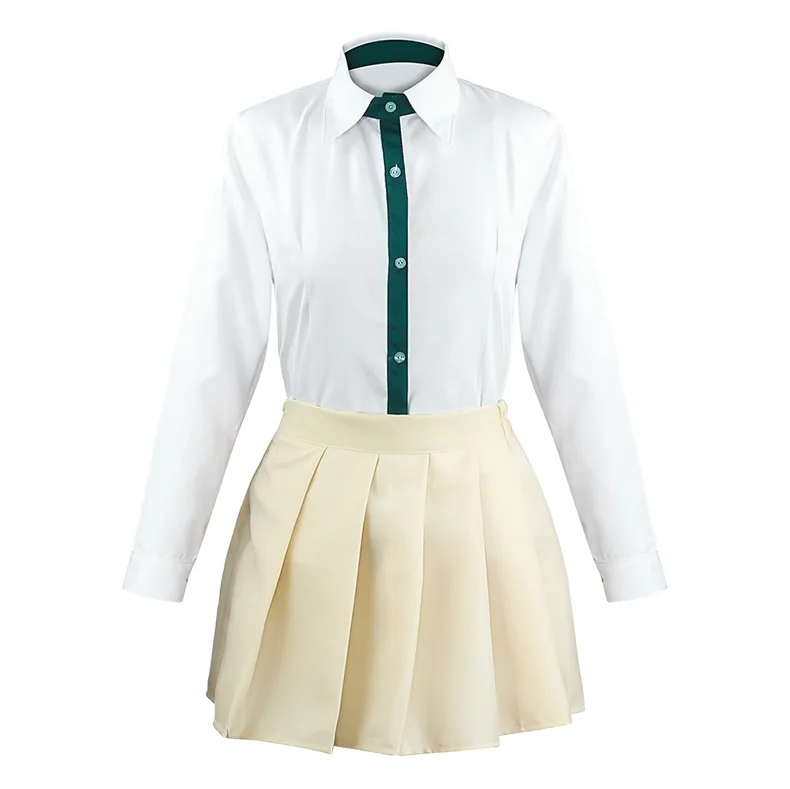 Nanami Chiaki Cosplay Anime Danganronpa Cosplay Kostuum Middelbare Scholieren Uniform Jasje Korte Rok Kat Knapzak Jk Uniform