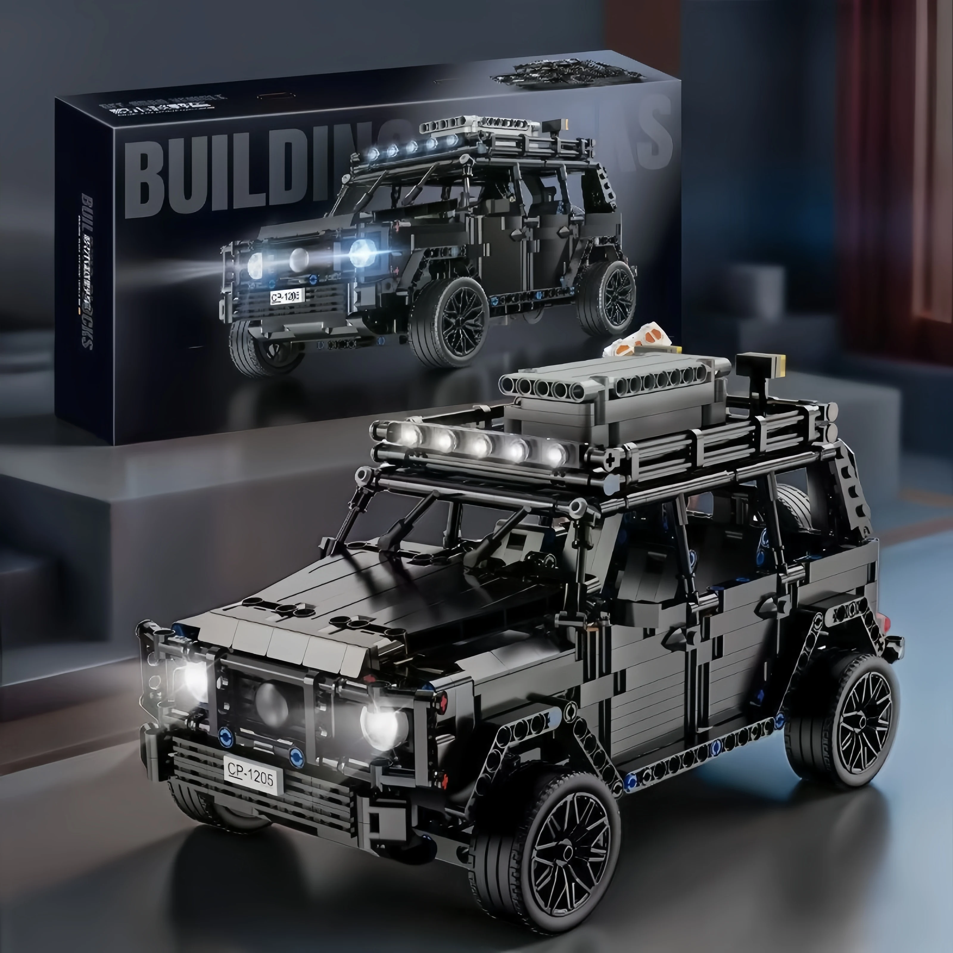 1000+Pcs NEW Technical Super Car G Class Off Road Vehicle Building Blocks Creative Desktop Model Birthday Christmas Gifts