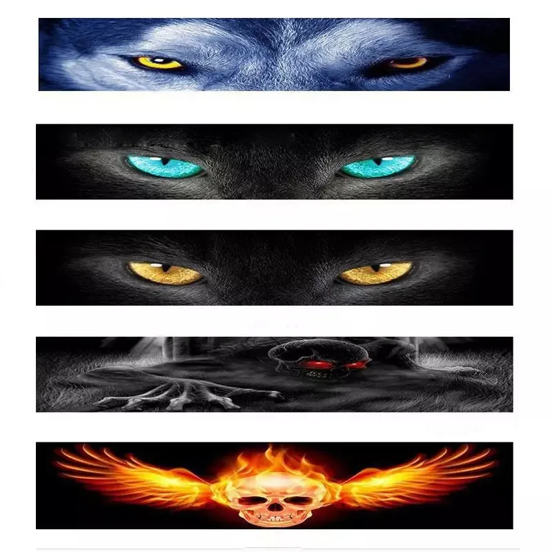

Car Front Windshield Cat Eye Sticker Rear Sticker Decorative Shading 3D Three-dimensional Personality Cat Eye Car Sticker