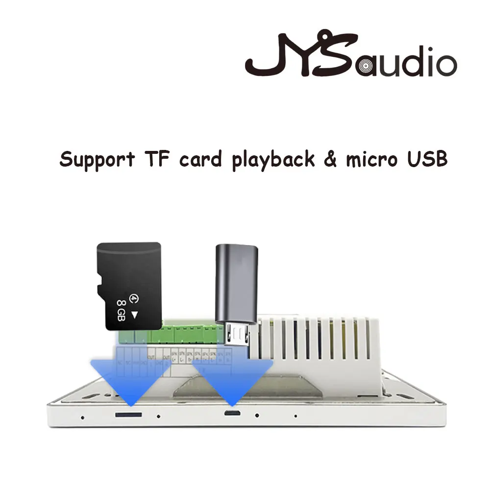 AMPLIFICADOR DE pared inteligente para cine en casa, sistema Android con Bluetooth, WIFI, 7 pulgadas, montaje en pantalla táctil, Panel estéreo de