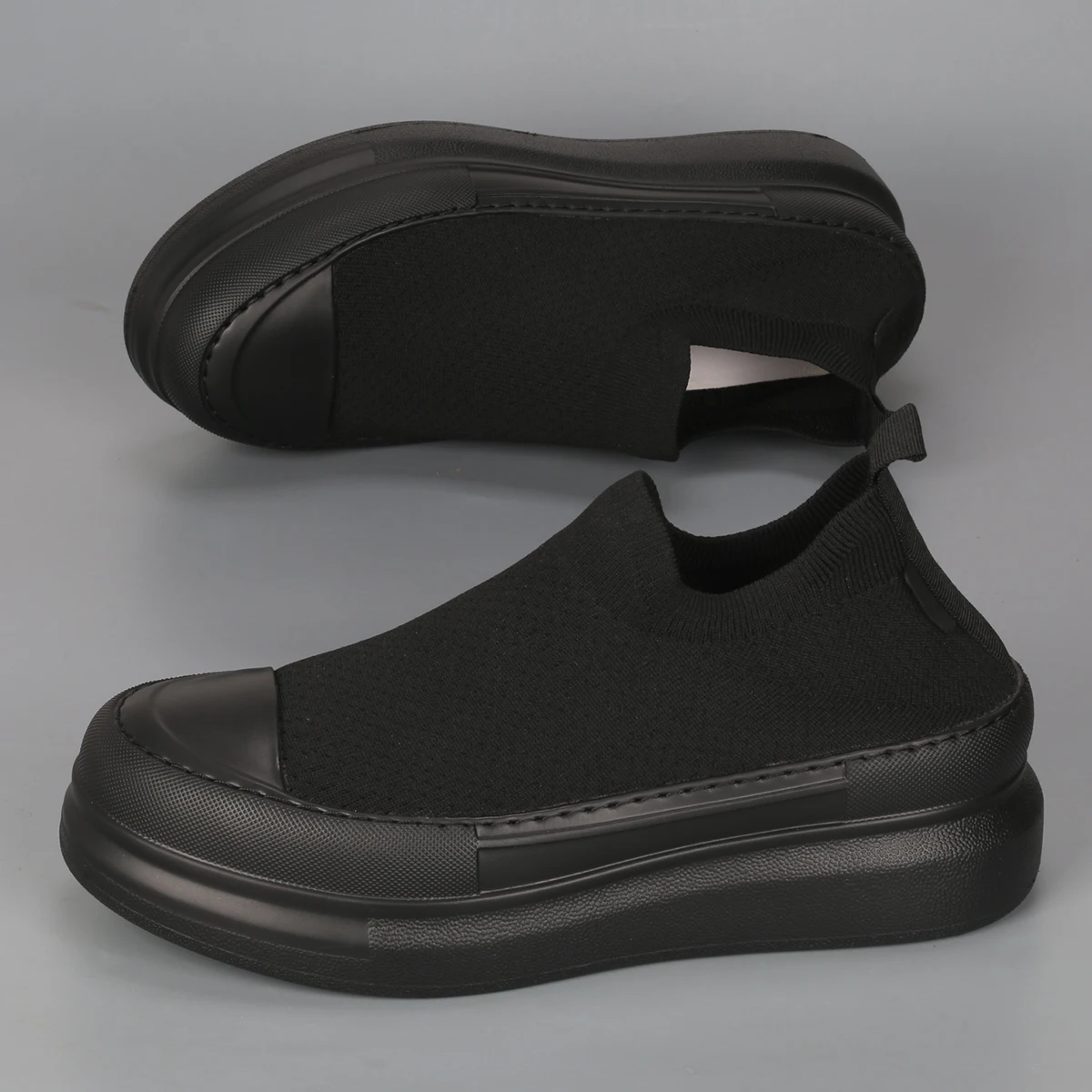 

New Men's High Height Mesh Socks Shoes Thick, Fashionable, Versatile, Breathable Men's Trendy Shoes