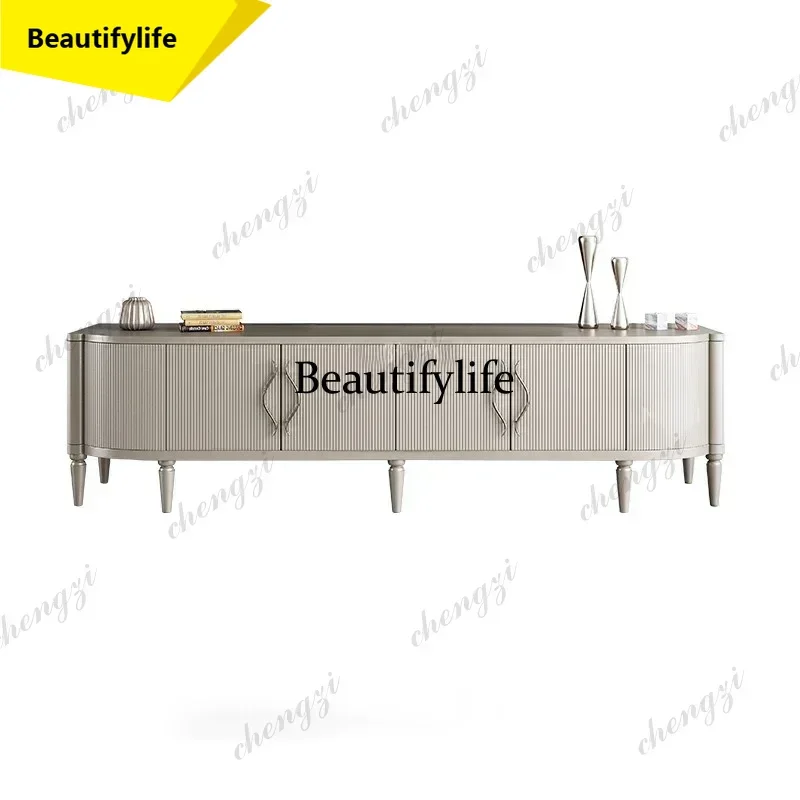 AA45  Space Saving Creative Tv Brackets Aesthetic Elegant Luxury Glam Tv Stands Creative Storage Living Room