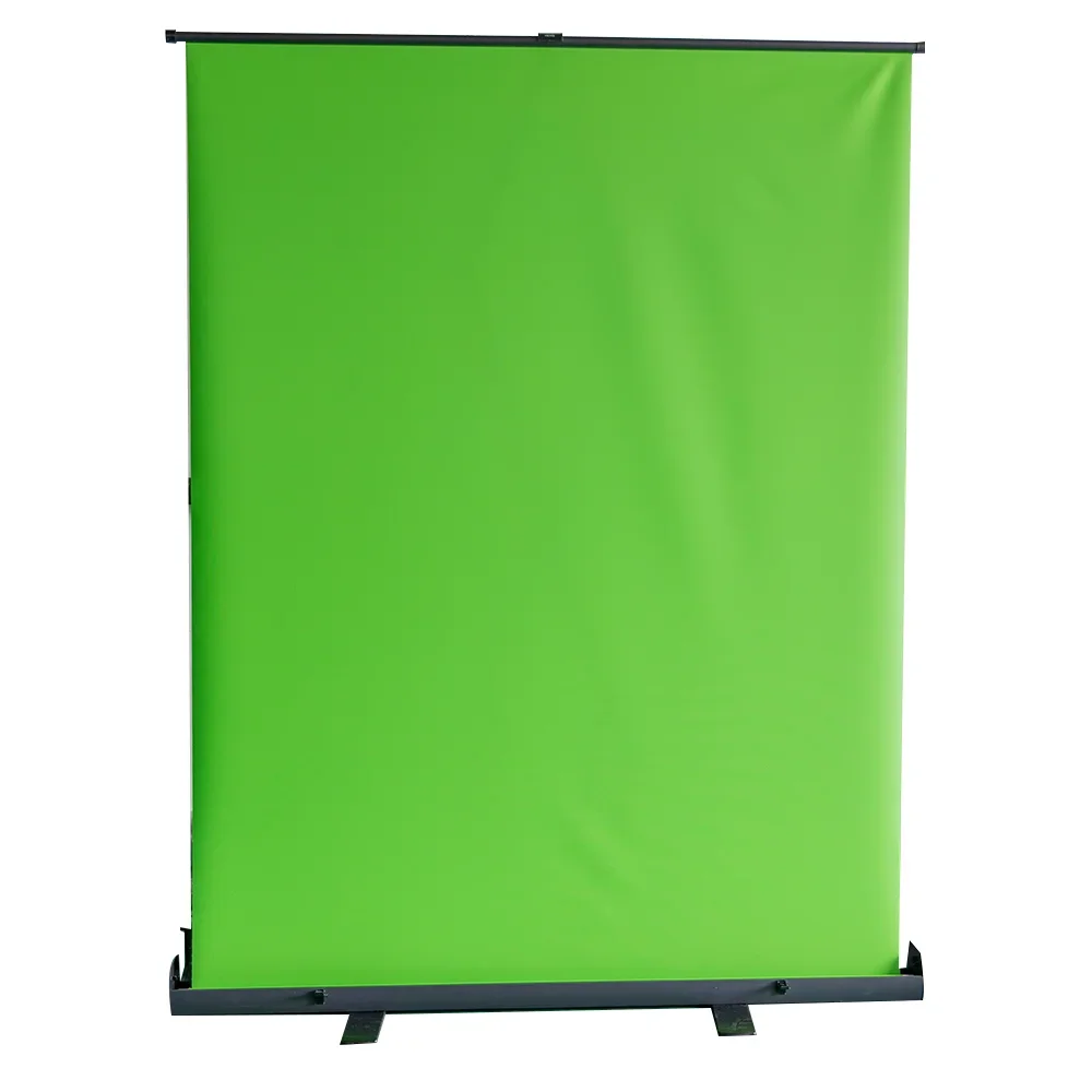 Large Format 100 Inch 4:3 Tension Banner Background Studio Floor Rising Projector Green Screen