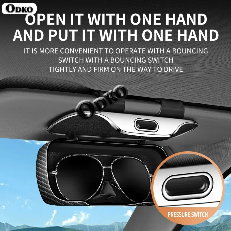 سيارة قناع نظارات حالة النظارات الشمسية حقيبة للتخزين المضادة للخدش النظارات حماية صندوق ل NIO ET5 ET7 ET9 EVE EC6 ES6 ES8