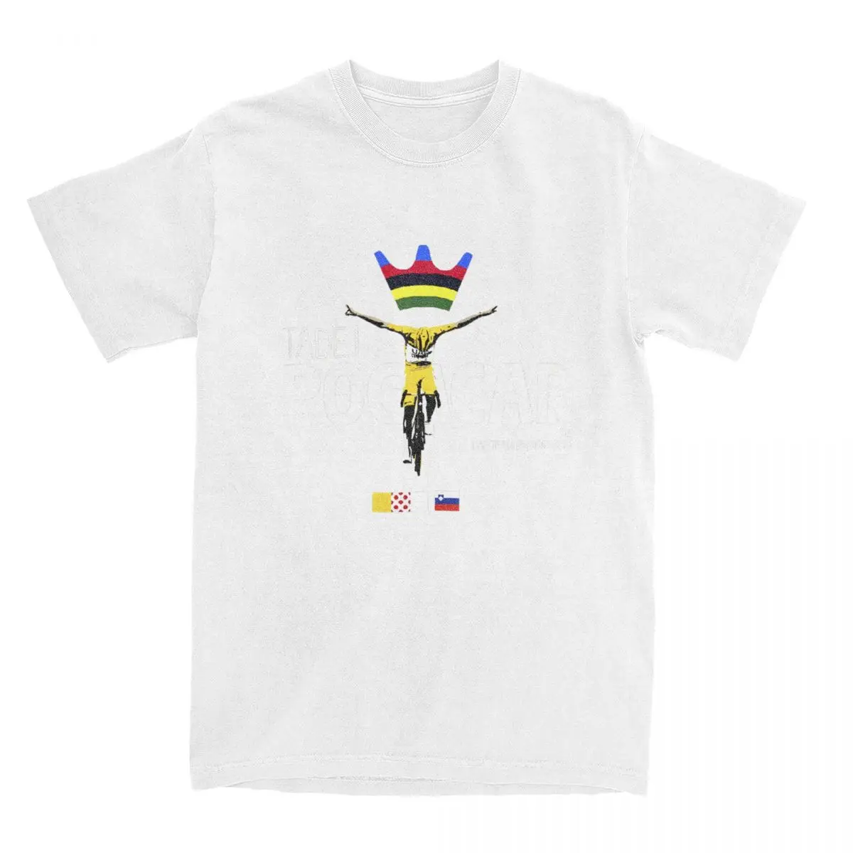 Herren Tadej Pogacar Cycling Pogi Team T-Shirts Baumwollkleidung 2025, Sommer Tour-De France Damen-T-Shirt mit kurzen Ärmeln und O-Ausschnitt