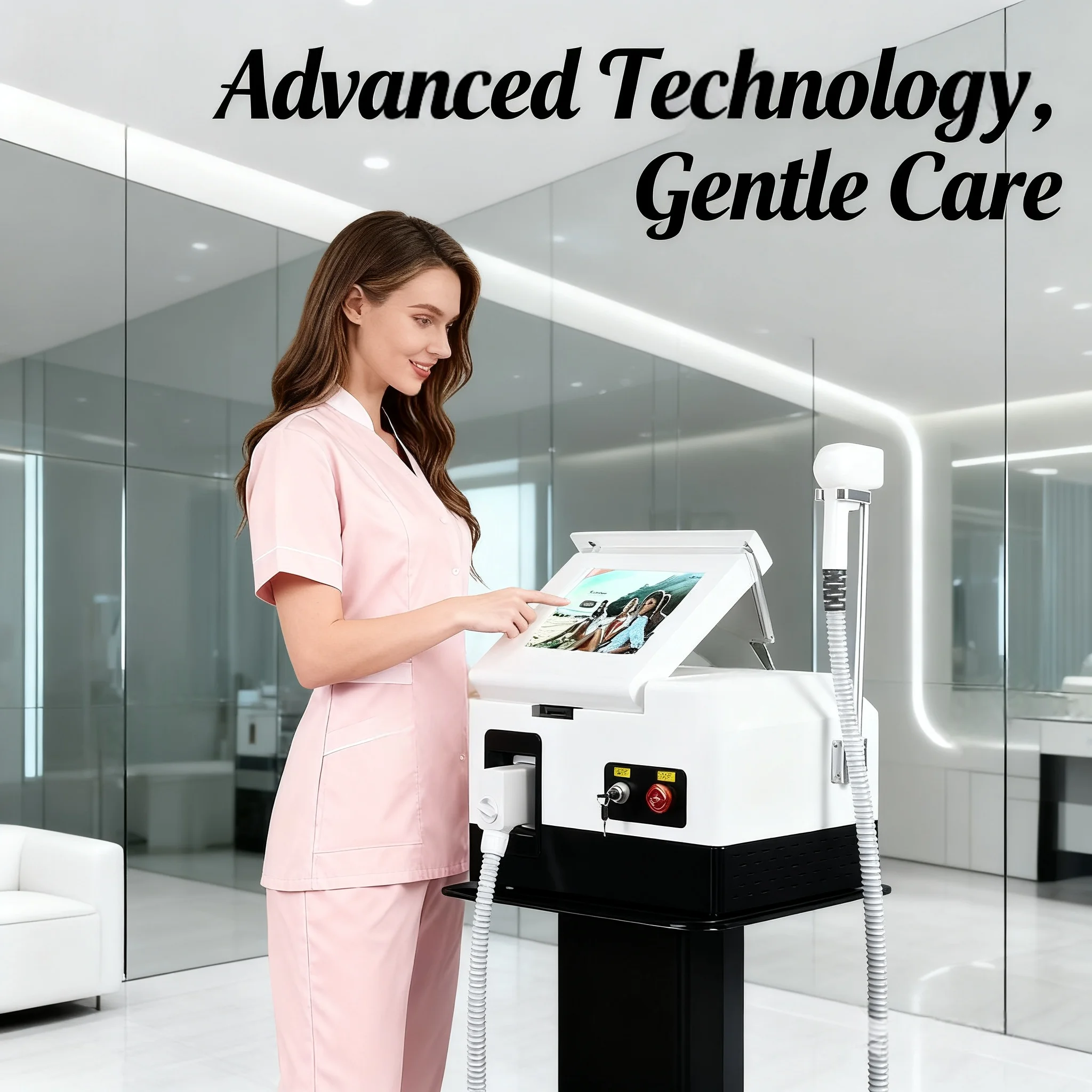 

Домашнее устройство для удаления волос с диодным лазером 808. | Безболезненное проникновение фолікулов для волос | Перманентное удаление волос + омоложение кожи