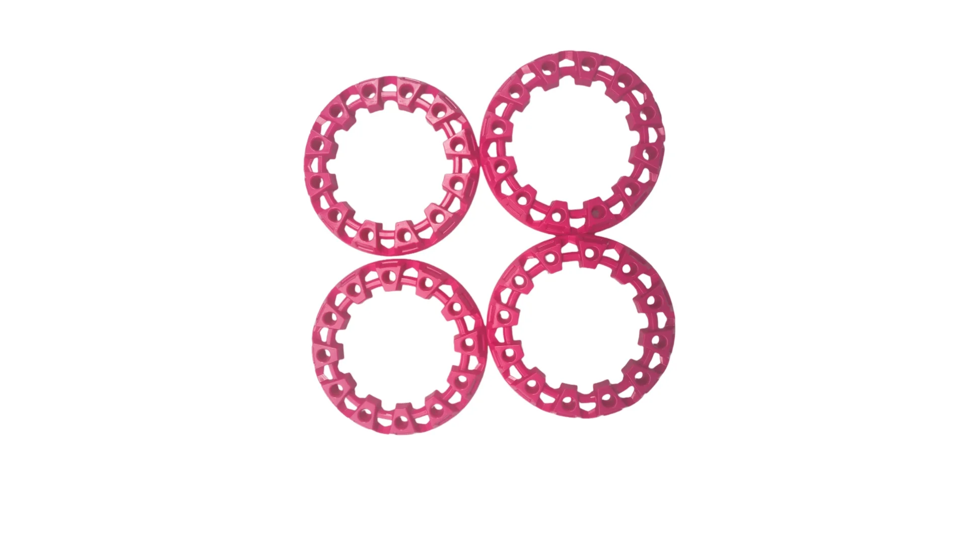 ATV جميع التضاريس الشاطئ على الطرق الوعرة محور عجلات أجزاء الكسوة 6 بوصة عجلة غطاء بلاستيكي اللون الغطاء الواقي 4 أحمر وردي