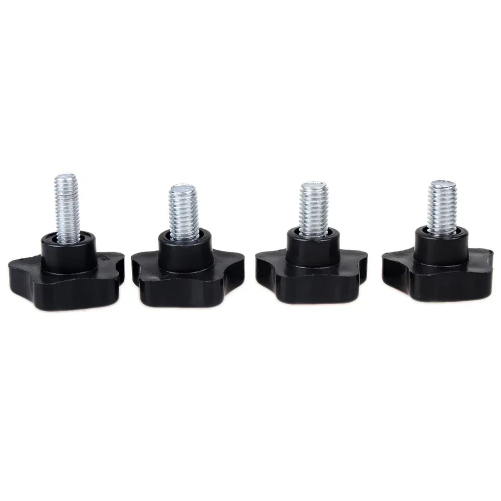 

XnaPxndO 10pcs M6 plum handles white zinc pentagonal screws bolt home decoration bolts hand screw bolts 10mm-30mm length