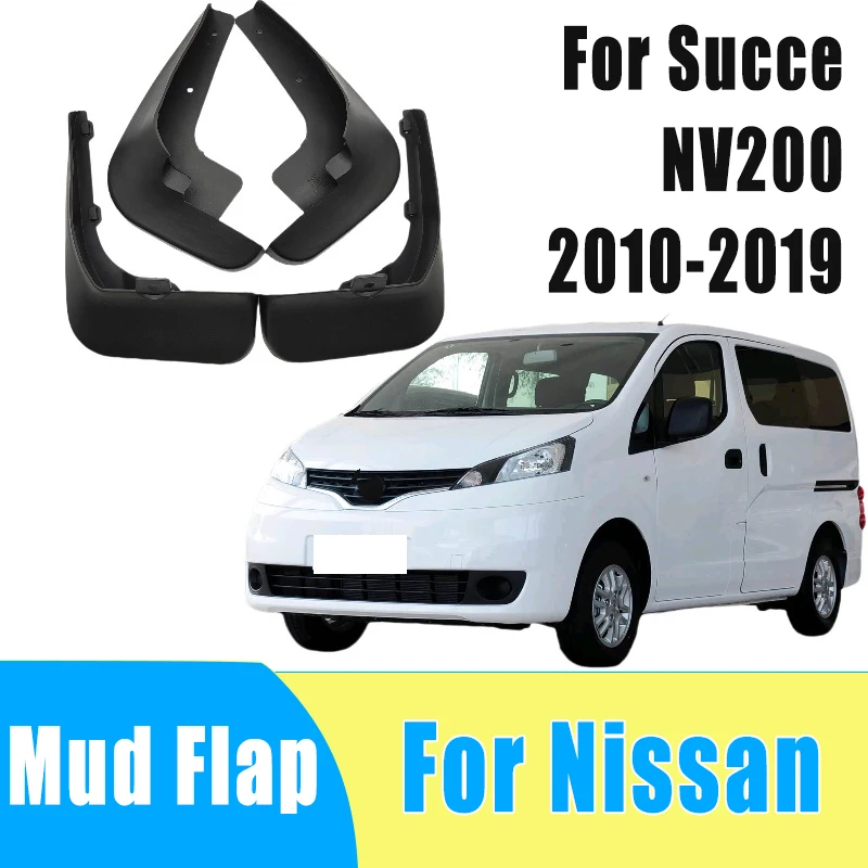 

4pcs Auto Tire Mudguard Waterproof Prevent Mud Splashing Car Mud Flap Fender Trim Accessory For Nissan Succe NV200 2010-2019