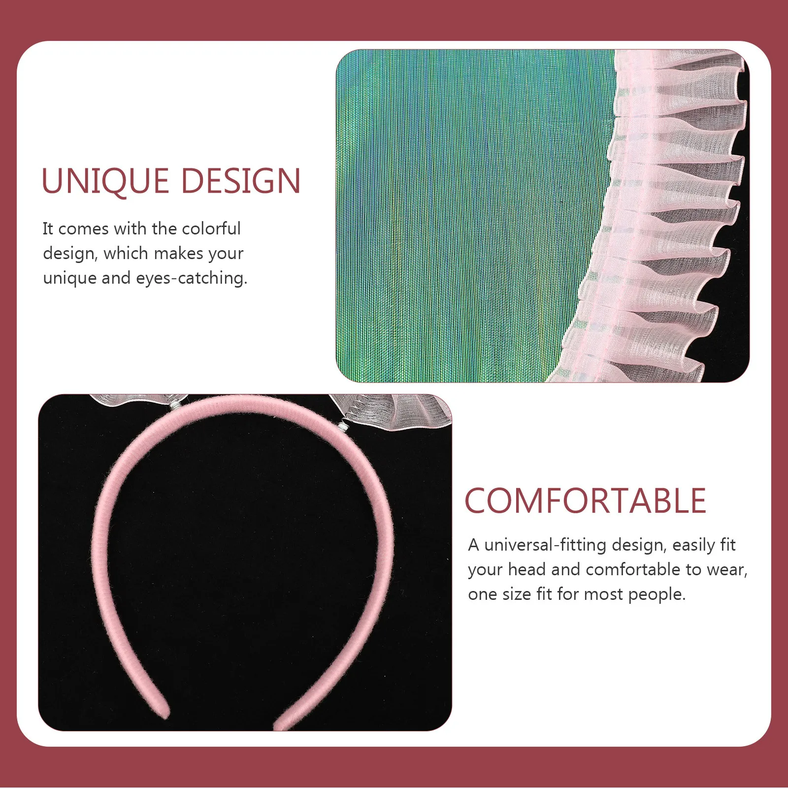 

1 set Angel Wing Headband For Women Girls Halloween Costume Prop Lightweight Fairy Wing Cosplay Party Decoration