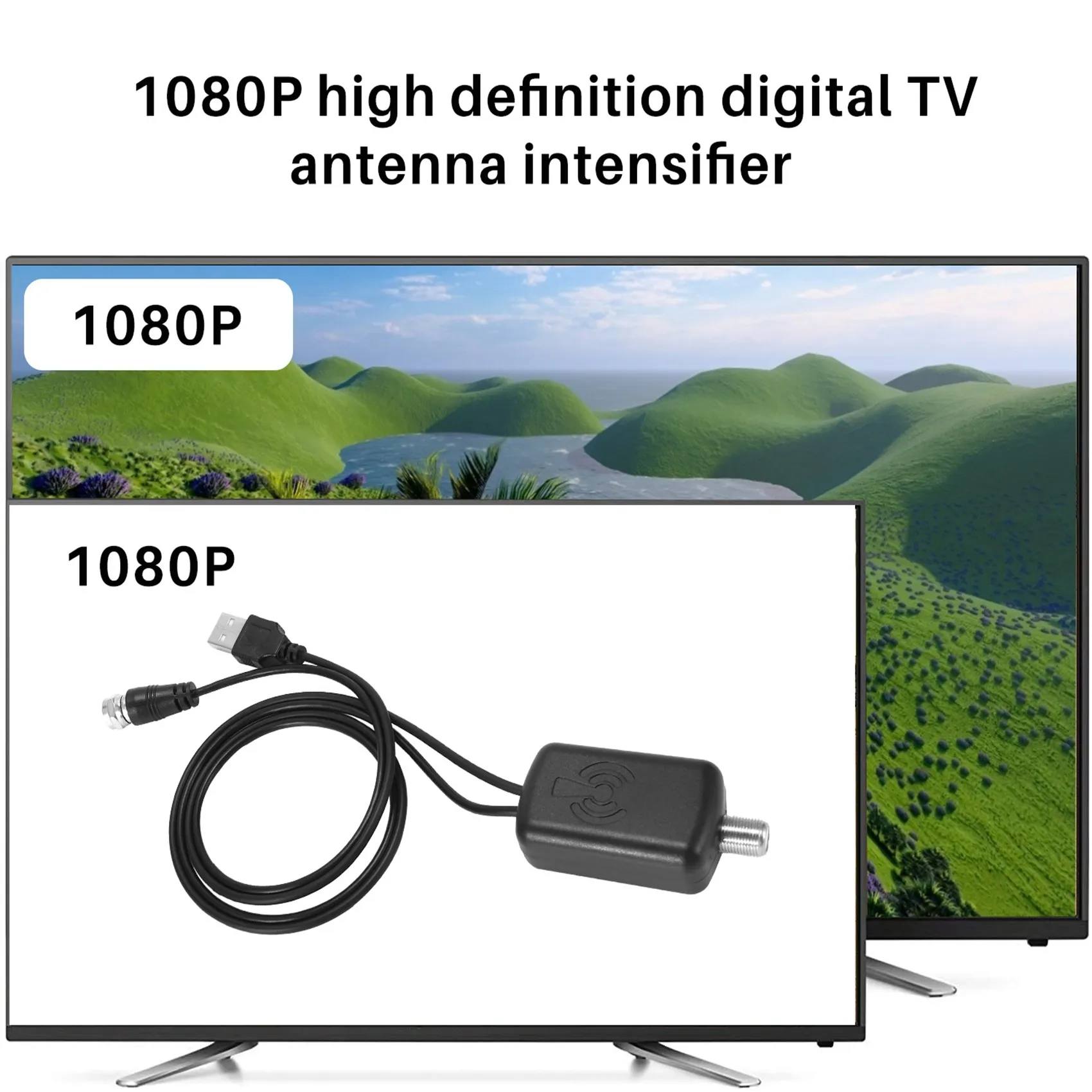 AT77 HDTV 공중 증폭기 신호 부스터 TV HDTV 안테나(USB 전원 공급 장치 키트 포함)