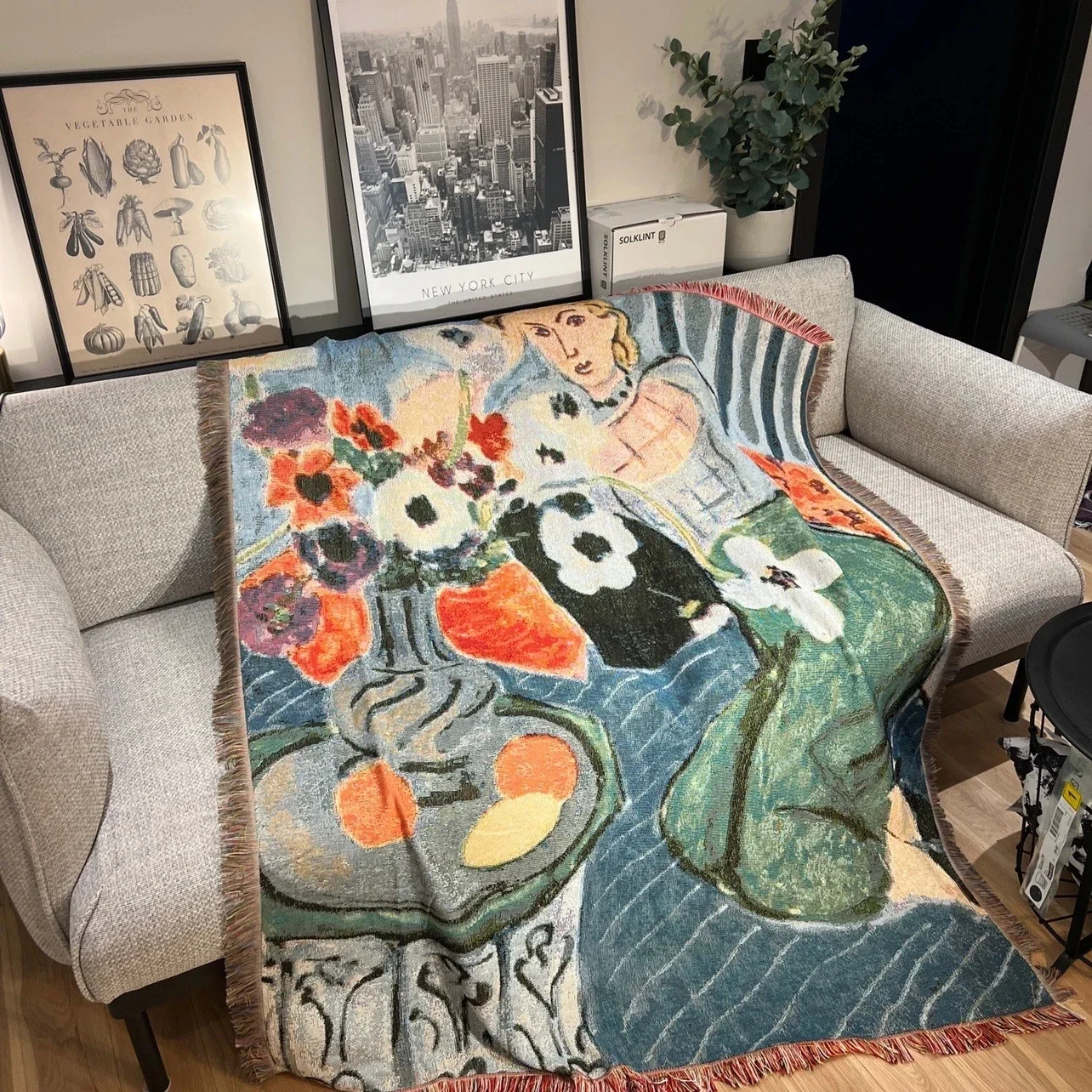 Casual Blankets Bed Decoration Woman Henri Matisse Carpet Sofa Blanket Throw Blankets Leisure Rug Single Tapestry Drop Ship