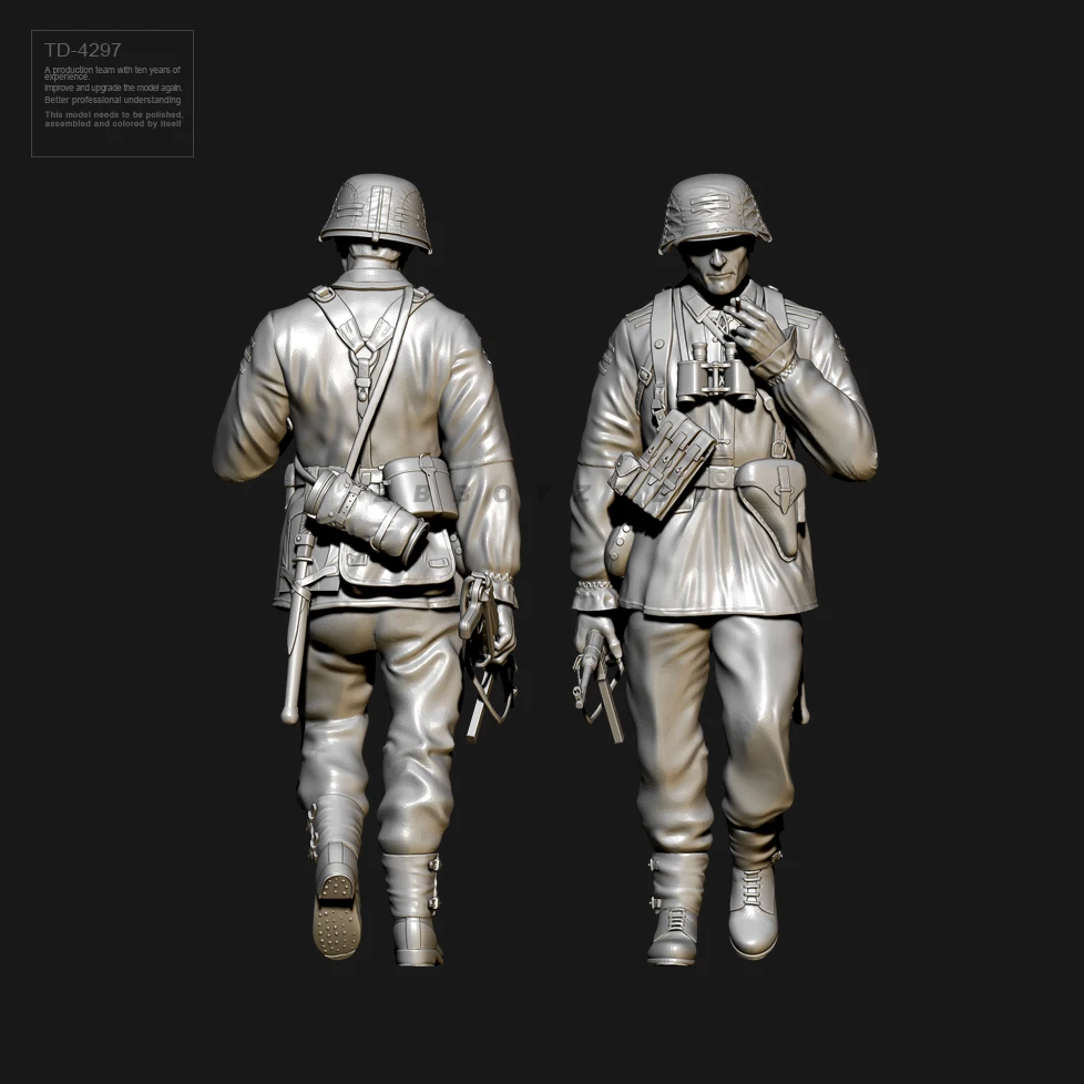 50mm Resin Soldier model kits figure colorless and self-assembled （3D Printing ） TD-4297