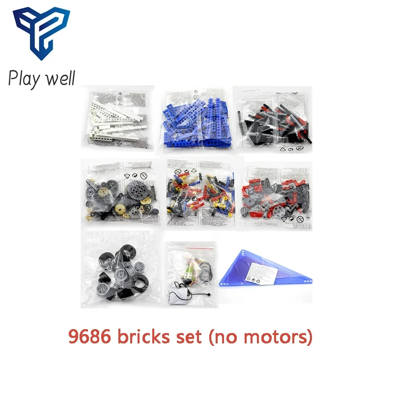 396 pezzi di parti per 9686 set educativo tecnico semplice e motorizzato blocchi di costruzione studenti delle scuole che imparano mattoni giocattolo per bambini