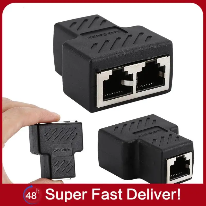 1 do 2-drożnego żeńskiego złącza rozgałęźnika Rj45 Lan Rg Rj 45 Cat6 Cat5e Cat5 Stp Ekranowany adapter kabla sieciowego Ethernet