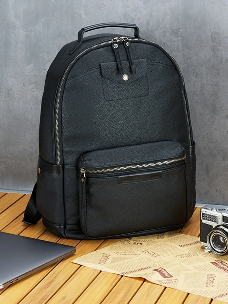 Fashion Outside Men Lady Casual Teenager Schoolbag Genuine Leather Camera Bag Unisex Travel Bag Light Weight Double Shoulder Bag