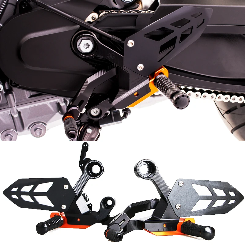 For KTM 790/890 Duke CNC Footrest Foot Kit  Rearset Kit Adjuster Motorcycle Foot Set Brake Gear Shifte Rearset Duke790 Duke890