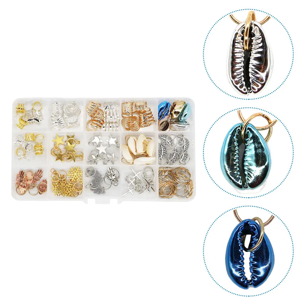 

115pcs Adjustable Dreadlocks Braiding Rings DIY Hair Dreadlocks Braiding Rings Tube Extension Tools Chunky Hair Buckles Supply