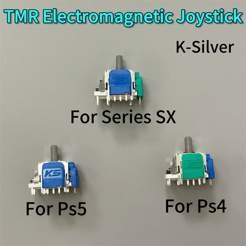 20pcs/lot K-Silver TMR Electromagnetic Joystick for Ps4 Ps5 Xbox Series SX Controller Module Magnetic Sensor Analog Stick Part
