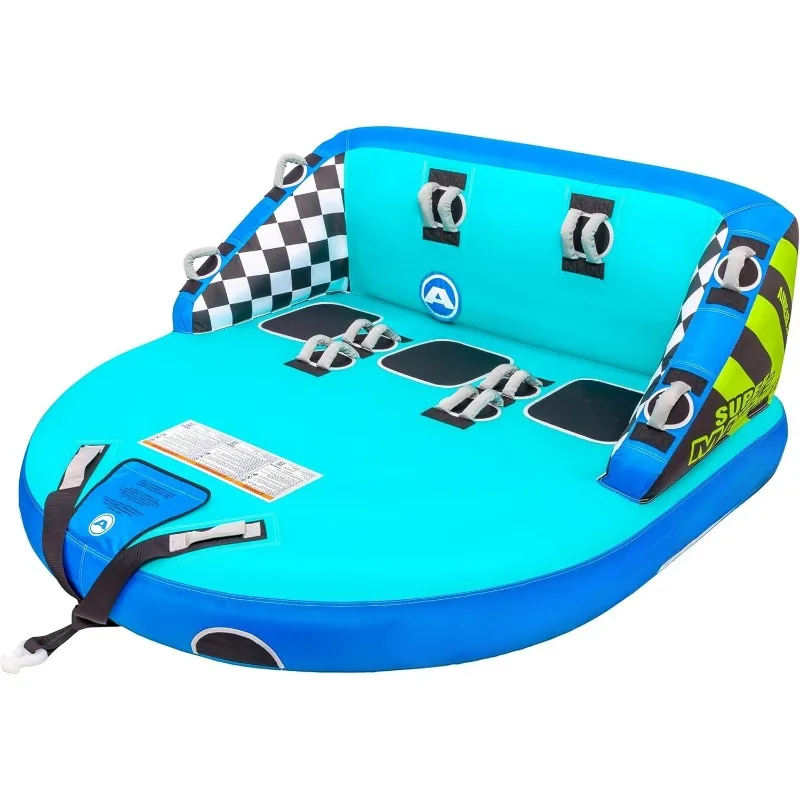 أنبوب قابل للنفخ من Airhead Mable، 1-4 نماذج راكب، نقاط سحب مزدوجة، غطاء نايلون كامل، وسادات إسفنجية EVA، صمام سرعة حاصل على براءة اختراع،