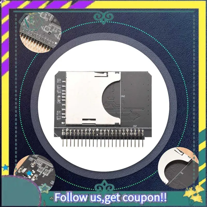 NUOVO Notebook 2.5 Pollici Digitale SD/SDHC/SDXC/MMC Scheda di Memoria A IDE 44 Spille Maschio Adattatore SD 3.0 Convertitore Scheda Adattatore Disco Rigido