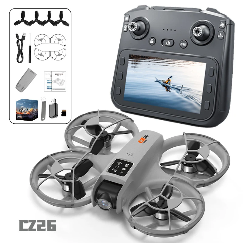 

CZ26 Brushless Drone with HD Camera WiFi FPV Smart Aircraft Optical Flow Stabilization Hover UAV Aerial 360° Flip RC Quadcopter