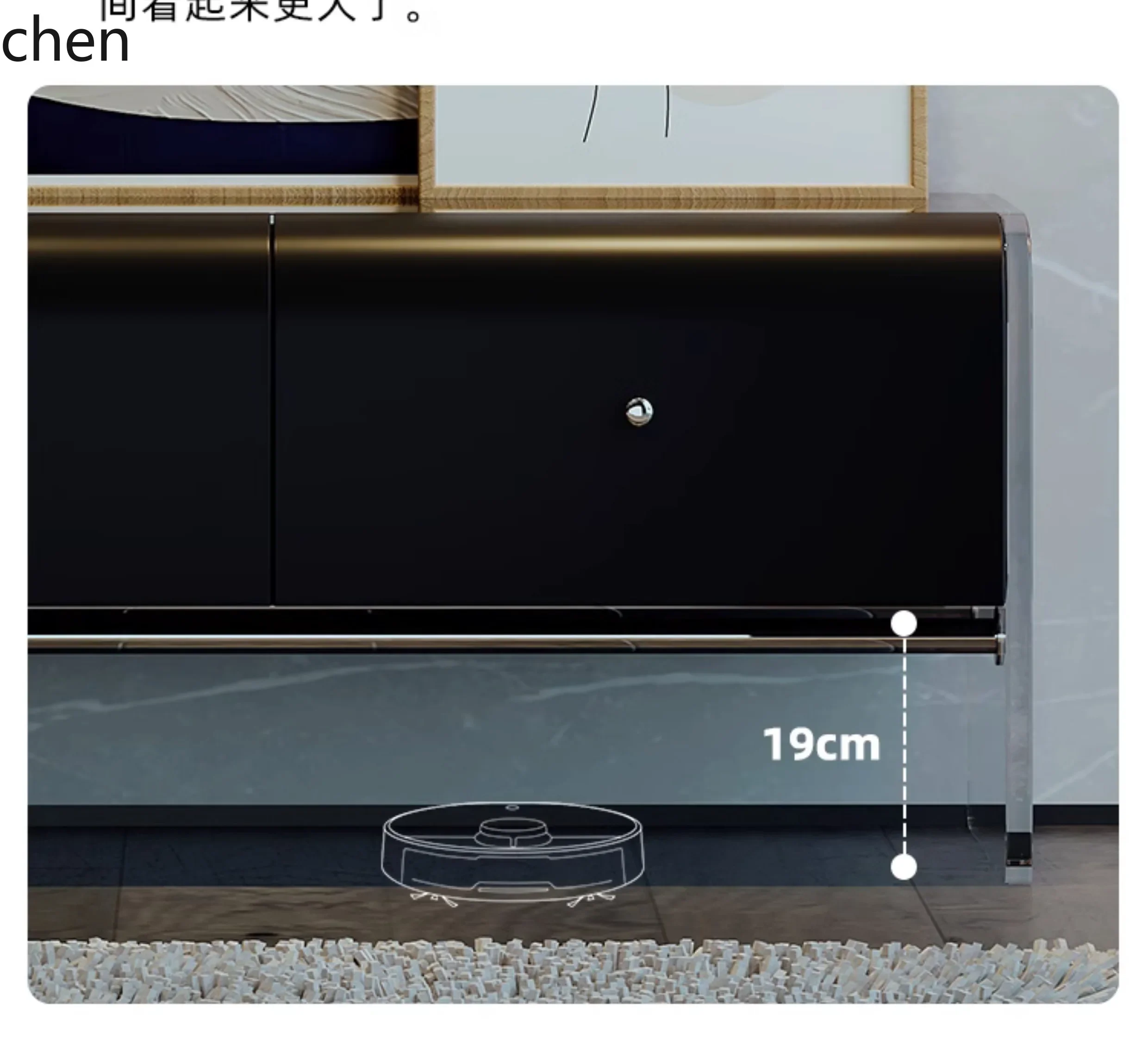 DSAacrylic suspension simple modern living room home bedroom high glass coffee table