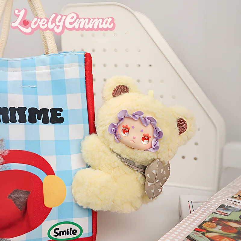 Lovely Emma Bear Hug Clip Blind Box Plush Doll Stuffed Toy Kawaii Cartoon Animal Plushie Keychain Pendant Gift For Kids Girls view 4