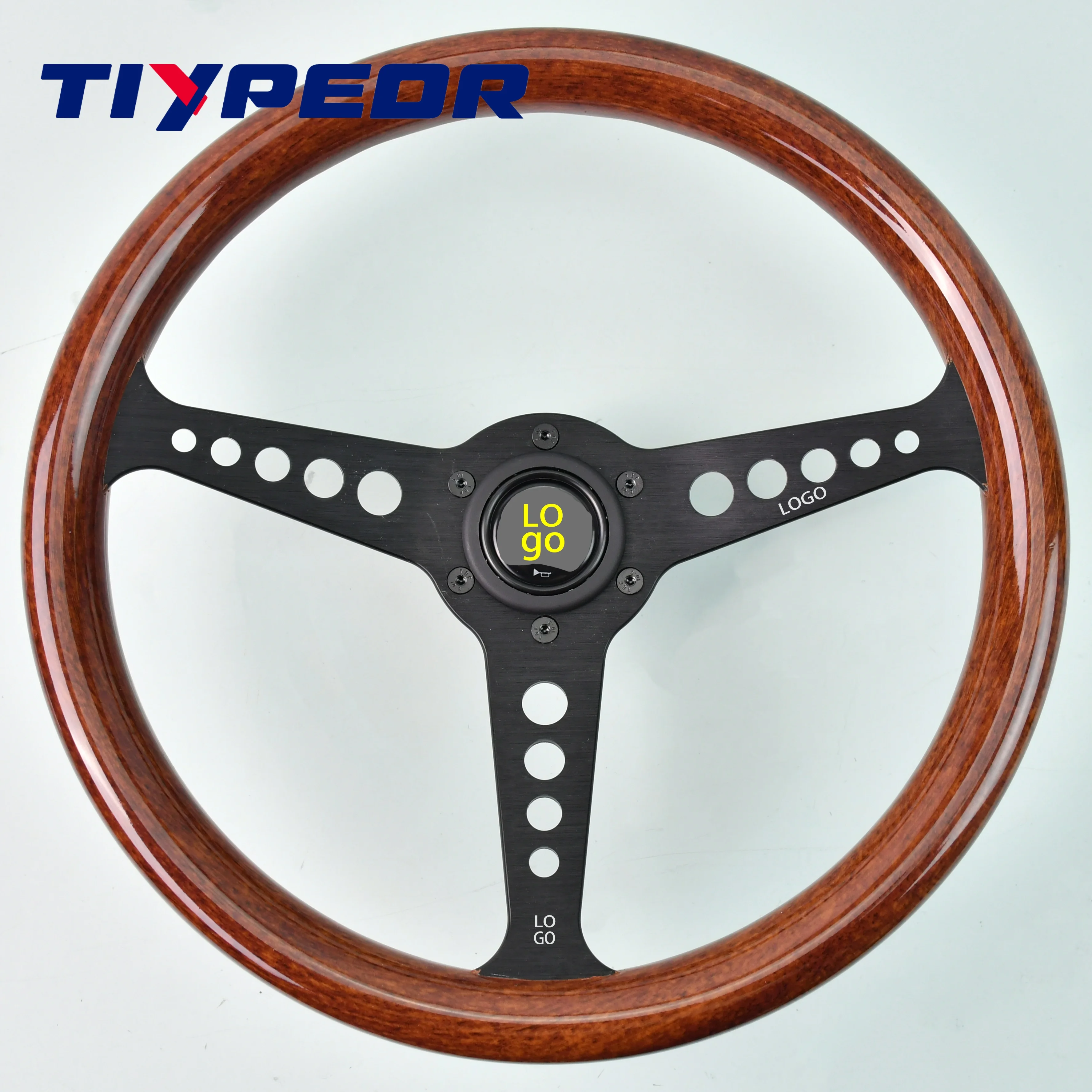 

Tiypeor classic 350mm ABS Steering Wheel Racing Sports Steering Wheel with Accessories