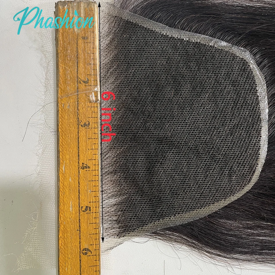 Phashion HD 6X4 9x6 ปิดลูกไม้ตรง Pre Plucked Swiss ปิดเท่านั้นสีดําธรรมชาติ 100% Remy Human Hair ขาย