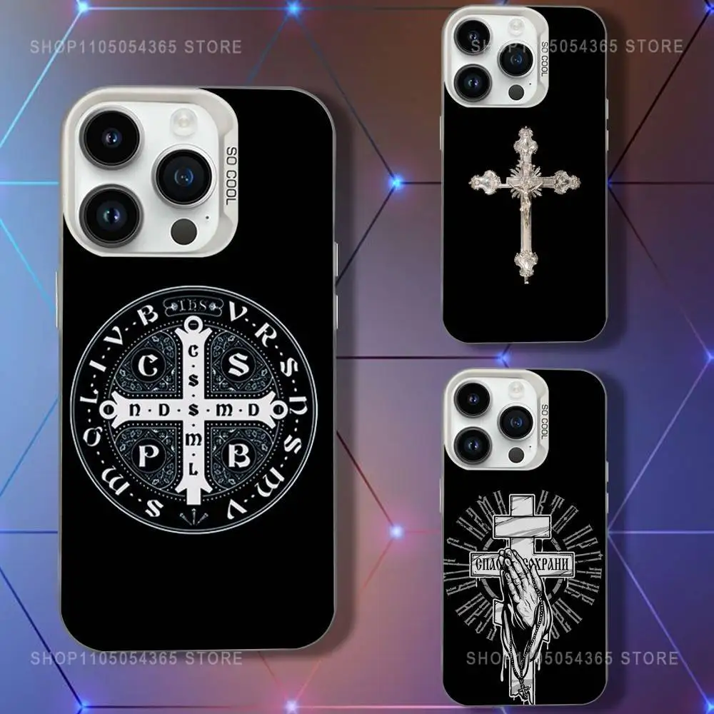 

Orthodox Christians Phone Case For iPhone 16,15,14,13,12,11,Pro,XS,Max,Plus,Mini,SE White Candy Matte Shockproof Cover